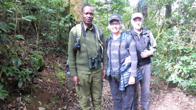 Claver and Beth in the field