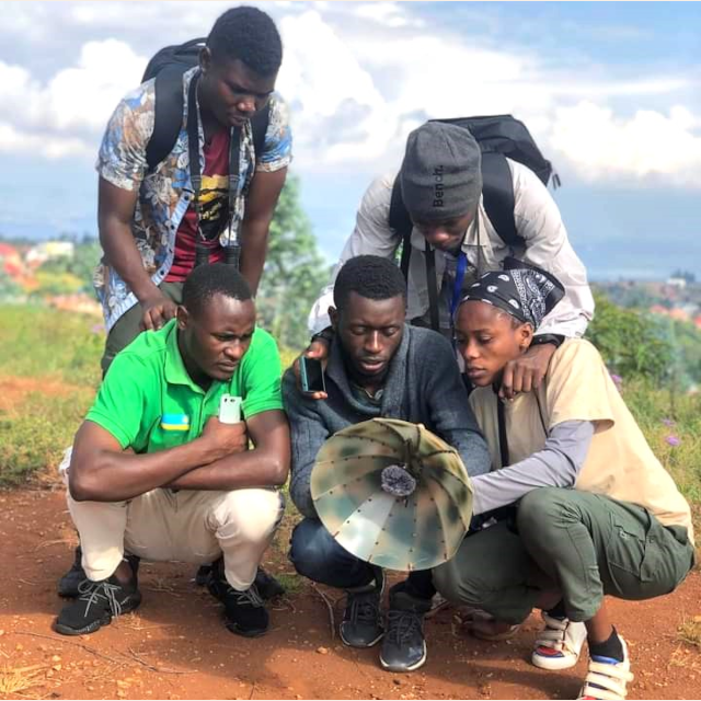 Field recording with students from IPRC Kitabi and partners, Rugezi Ornithology Centre